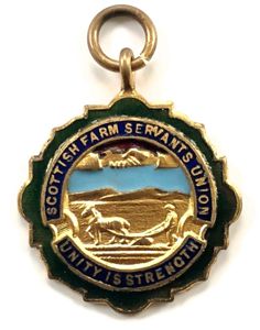 Scottish Farm Servants Union Ploughmans Section fob badge c.1912 to …