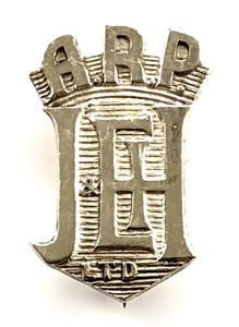 J. & E. Hall Ltd ARP Warden silver Air Raid …