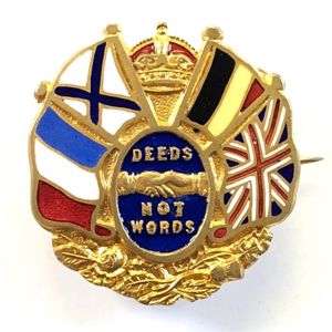 WW1 United We Stand Britain France Belgium Russia patriotic flag …