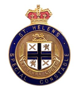 St Helens Special Constable police badge
