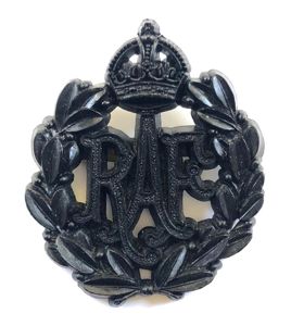 WW2 Royal Air Force plastic economy RAF cap badge Stanley …