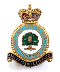 RAF Station Cosford Royal Air Force Badge H.W.Miller