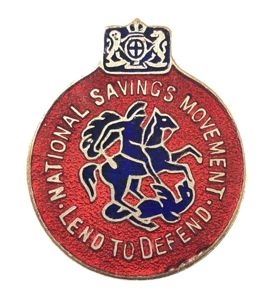 WW2 National Savings Movement lady committee member badge by Toye …
