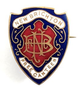 WW1 New Brighton Free Canteen badge Merseyside