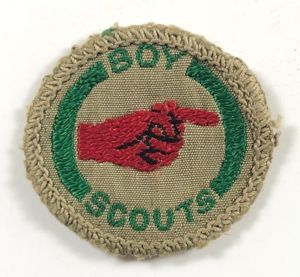 Boy Scouts Guide / Pathfinder proficiency khaki cloth badge white …