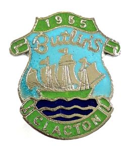Butlins 1955 Clacton holiday camp sailing ship badge