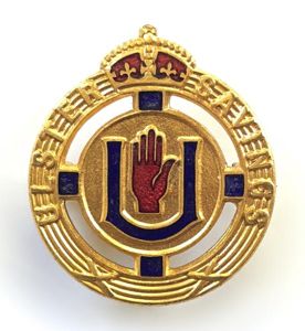 Ulster Savings Committee collectors fundraising badge Northern Ireland