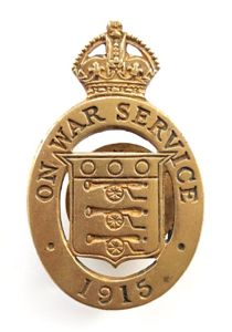 WW1 On War Service 1915 munition workers badge by J.R.Gaunt …
