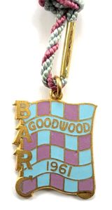 1961 British Automobile Racing Club BARC Goodwood badge