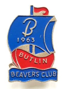 1963 Butlin Beavers Club boat badge