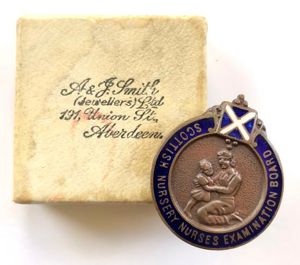 Scottish Nursery Nurses Examination Board badge by Alexander & John …