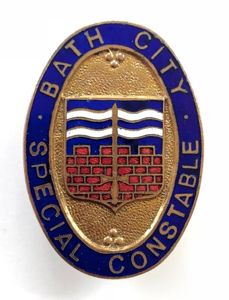 WW1 Bath City Special Constable police badge