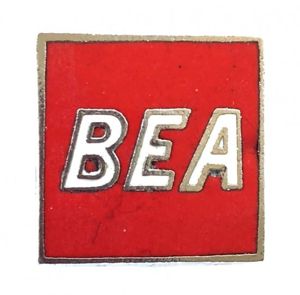 British European Airways BEA Airline pin badge Squire England