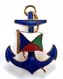 Red Funnel Line Royal Mail Steam Packet Company flag anchor …