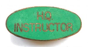 Womens Royal Voluntary Services WRVS HQ INSTRUCTOR headquarter badge