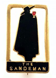 Sandeman Port Wine THE DON character figure logo advertising badge