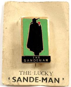 Sandeman Port Wine THE DON character figure logo advertising badge