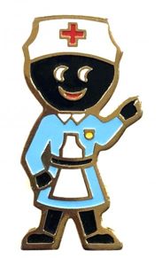 Robertsons c1990 Golly nurse advertising badge