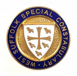 West Suffolk Special Constabulary police badge
