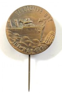 Royal Navy HMS Vindictive Day 10th May 1918 memorial pin …