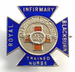 Blackburn Royal Infirmary Trained Nurse silver badge