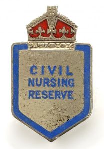 WW2 Civil Nursing Reserve silver nurses badge by Marples & …