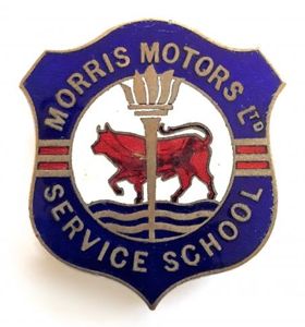 Morris Motors Ltd Service School lapel badge Cowley Oxford circa …