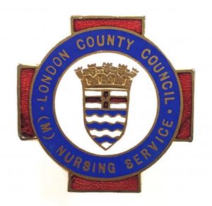 London County Council (M) Nursing Service male nurse badge pre …