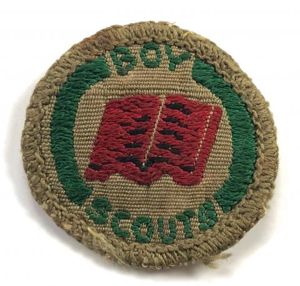 Boy Scouts Reader proficiency khaki cloth badge circa 1935 to …
