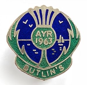 Butlins 1963 Ayr holiday camp badge