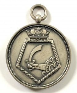 Royal Navy HMS Vindictive 1925 silver cricket winners prize medal …
