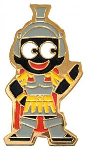 Robertsons fancy dress range Golly Roman advertising badge