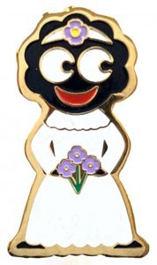 Robertsons fancy dress range Golly Bride advertising badge