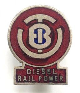 British United Traction Diesel Rail Power railway lapel badge