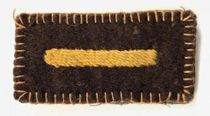 Girl Guide Brownie golden bar second class felt cloth badge …