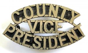St John Ambulance County Vice President shoulder title badge