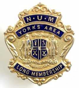 National Union of Mineworkers 1956 NUM Yorks Area long service …