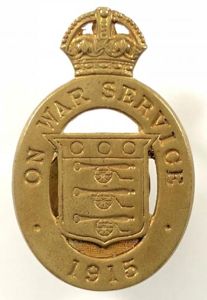 WW1 On War Service 1915 munition workers home front badge …