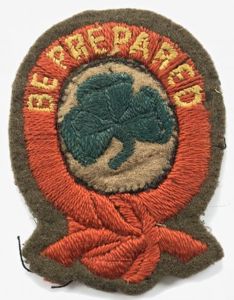 First Class Girl Guide circa 1917 Be Prepared felt cloth …