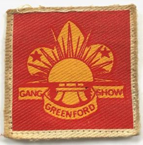 Boy Scout Greenford Gang Show cloth badge