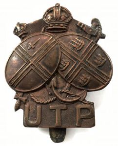 Upper Thames Patrol home guard UTP cap badge