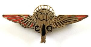 GQ Parachutist Qualification parachute badge RAF, Free French