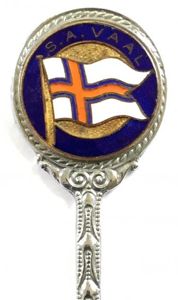 SA Vaal Union-Castle Safmarine shipping line spoon 1966 -1977