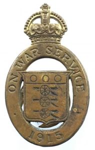 WW1 On War Service 1915 munition workers home front badge …