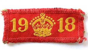 WW1 Boy Scouts 1918 War Service late issue woven cloth …