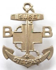 Boys Brigade three year service anchor badge Miller