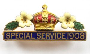 1908 Primrose League special service badge