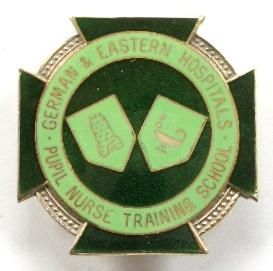 German & Eastern Hospitals pupil nurse training school 1973 silver …