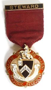 Royal Masonic Benevolent Institution 1938 Steward Jewel