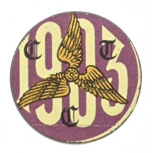 Cyclists Touring Club CTC 1903 membership certificate badge